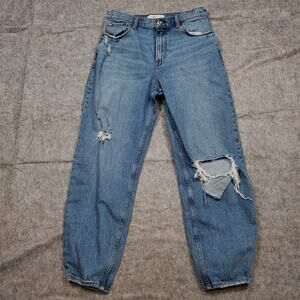 Abercrombie Fitch Jeans Womens 29 / 8 Regular The 80s Mom High Rise Distressed